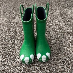 Dinosaur rain boots